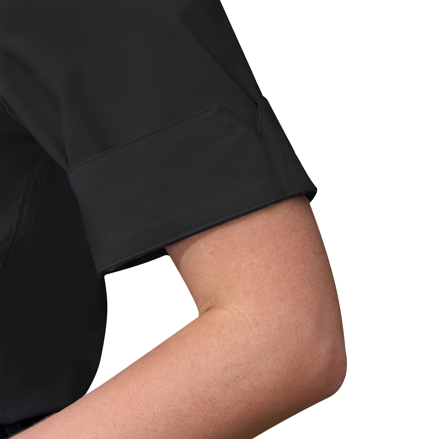 Siliteelon Womens Short Sleeve Work Blouses Cotton Button Down Shirts Slim Fit