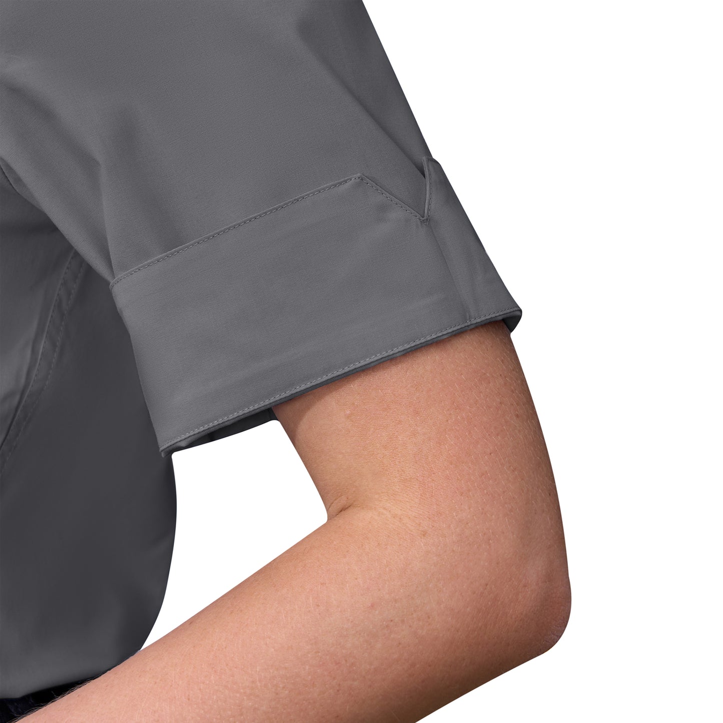 Siliteelon Womens Short Sleeve Work Blouses Cotton Button Down Shirts Slim Fit